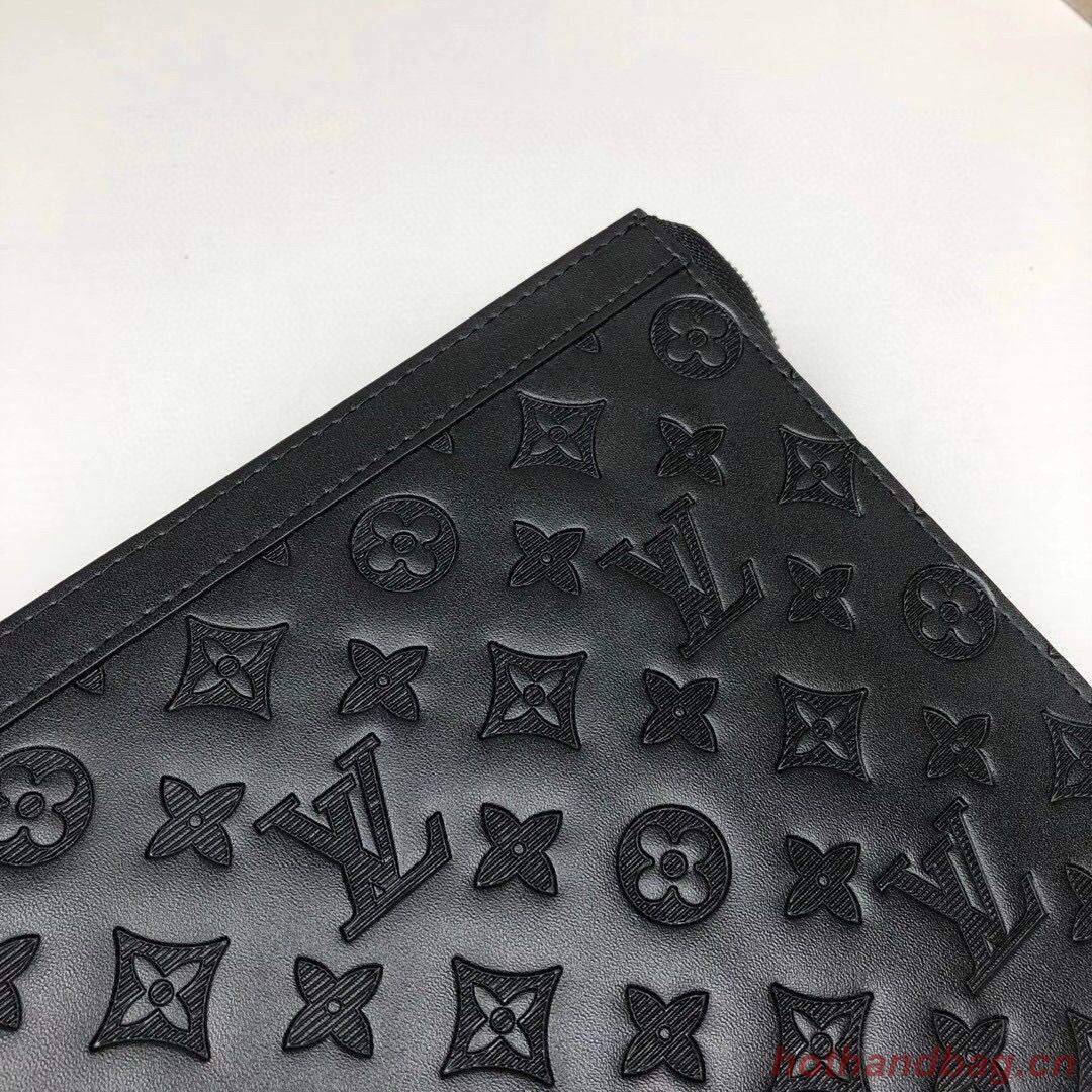 Louis Vuitton Monogram Eclipse POCHETTE VOYAGE MM M61692 Black Louis Vuitton Monogram Eclipse POCHETTE VOYAGE MM M61692 Black