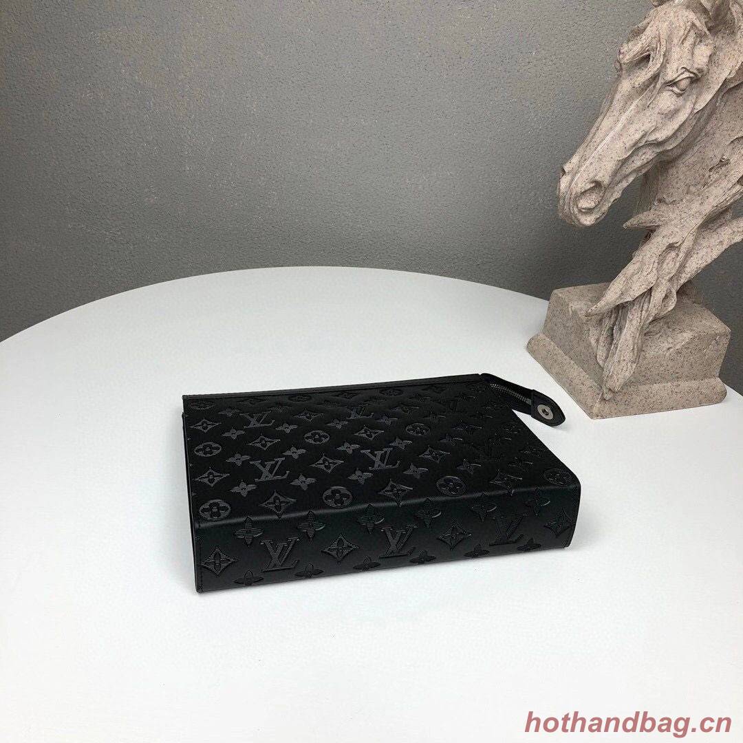 Louis Vuitton Monogram Eclipse POCHETTE VOYAGE MM M61692 Black Louis Vuitton Monogram Eclipse POCHETTE VOYAGE MM M61692 Black