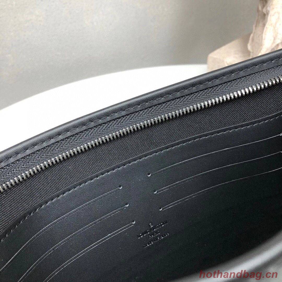 Louis Vuitton Monogram Eclipse POCHETTE VOYAGE MM M61692 Black Louis Vuitton Monogram Eclipse POCHETTE VOYAGE MM M61692 Black