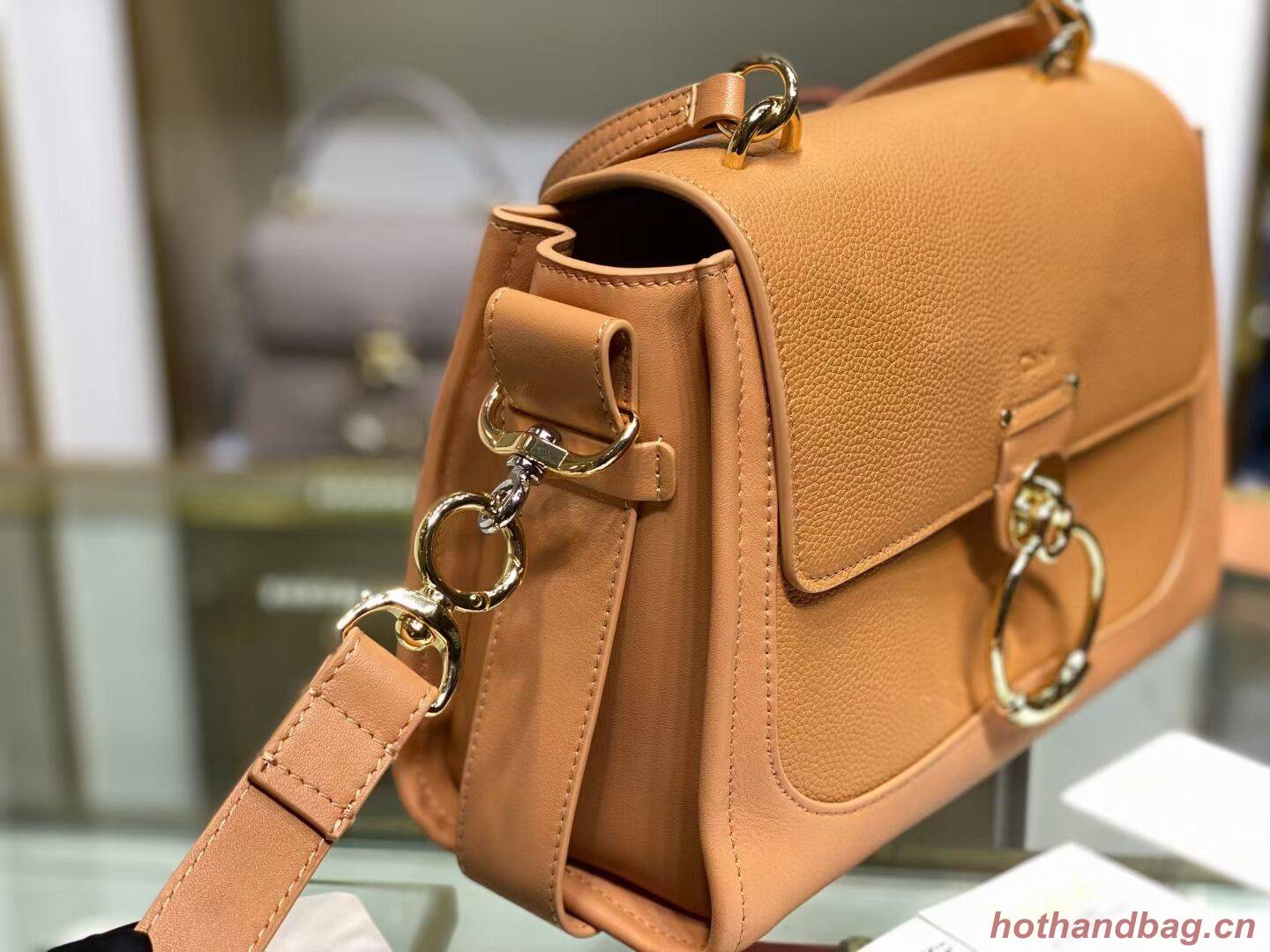 Chloe Original Calfskin Leather Bag C1142L Camel Chloe Original Calfskin Leather Bag C1142L Camel