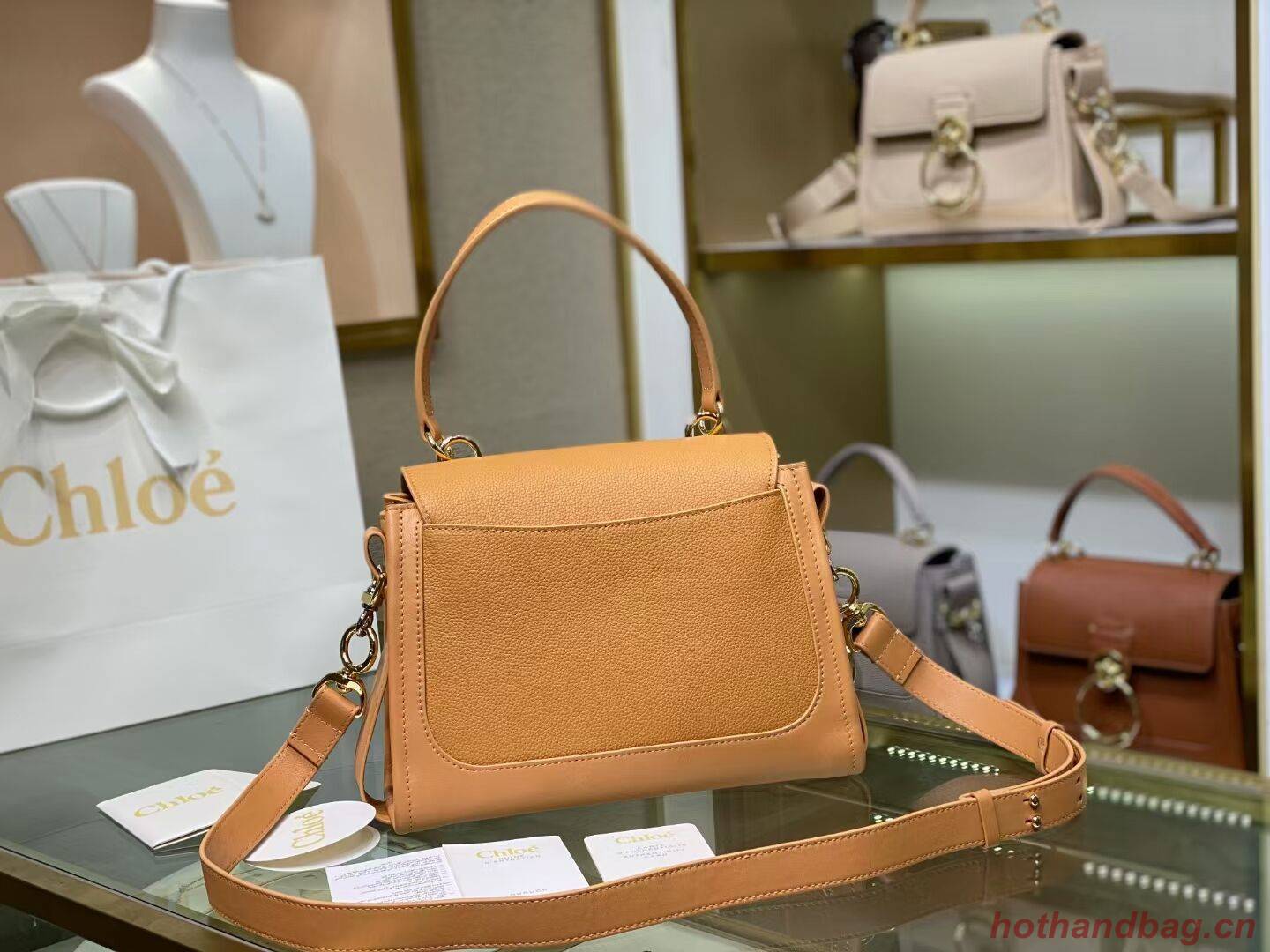 Chloe Original Calfskin Leather Bag C1142L Camel Chloe Original Calfskin Leather Bag C1142L Camel