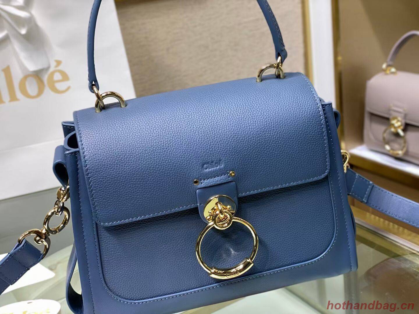 Chloe Original Calfskin Leather Bag C1142L blue Chloe Original Calfskin Leather Bag C1142L blue