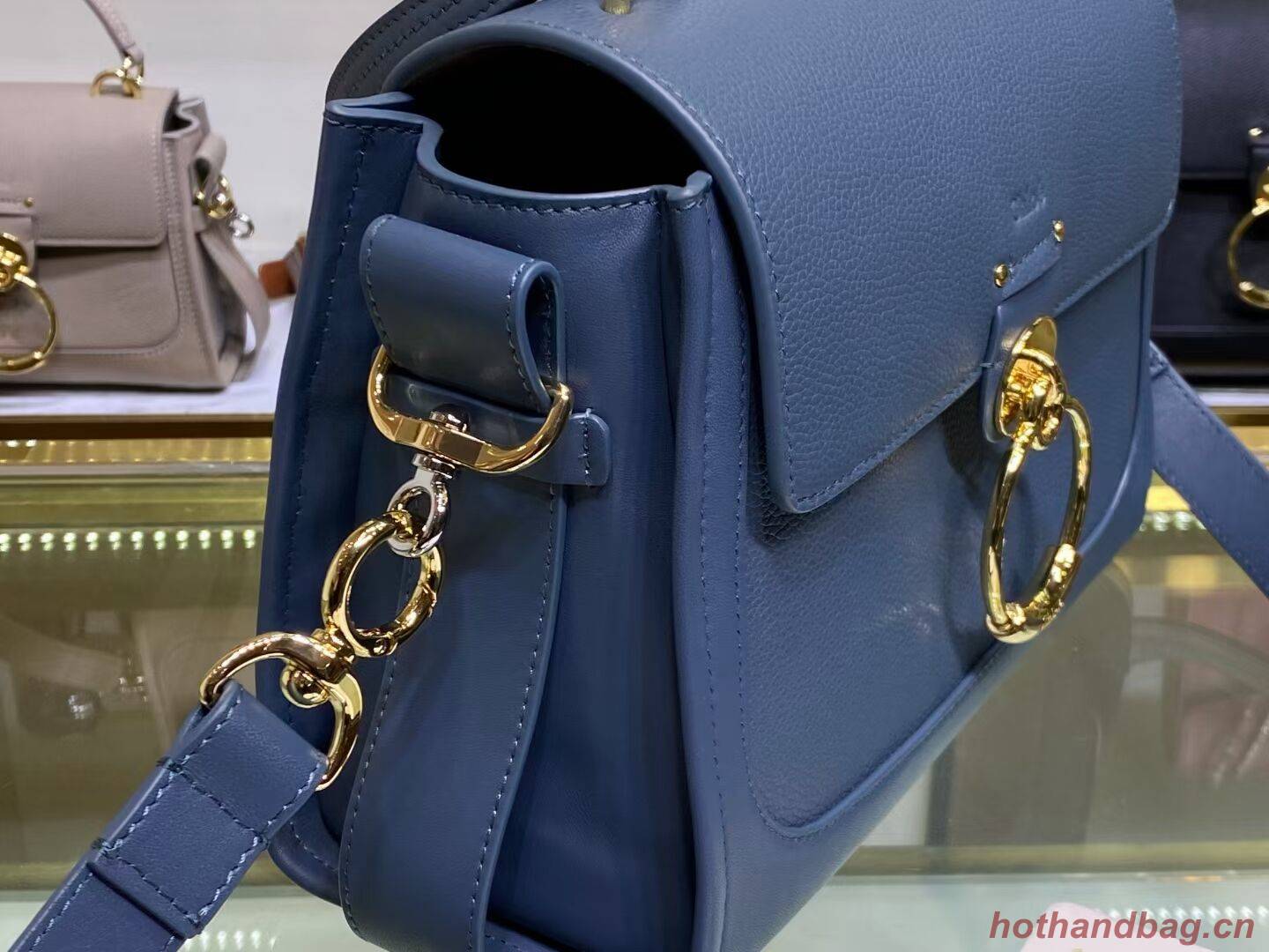 Chloe Original Calfskin Leather Bag C1142L blue Chloe Original Calfskin Leather Bag C1142L blue