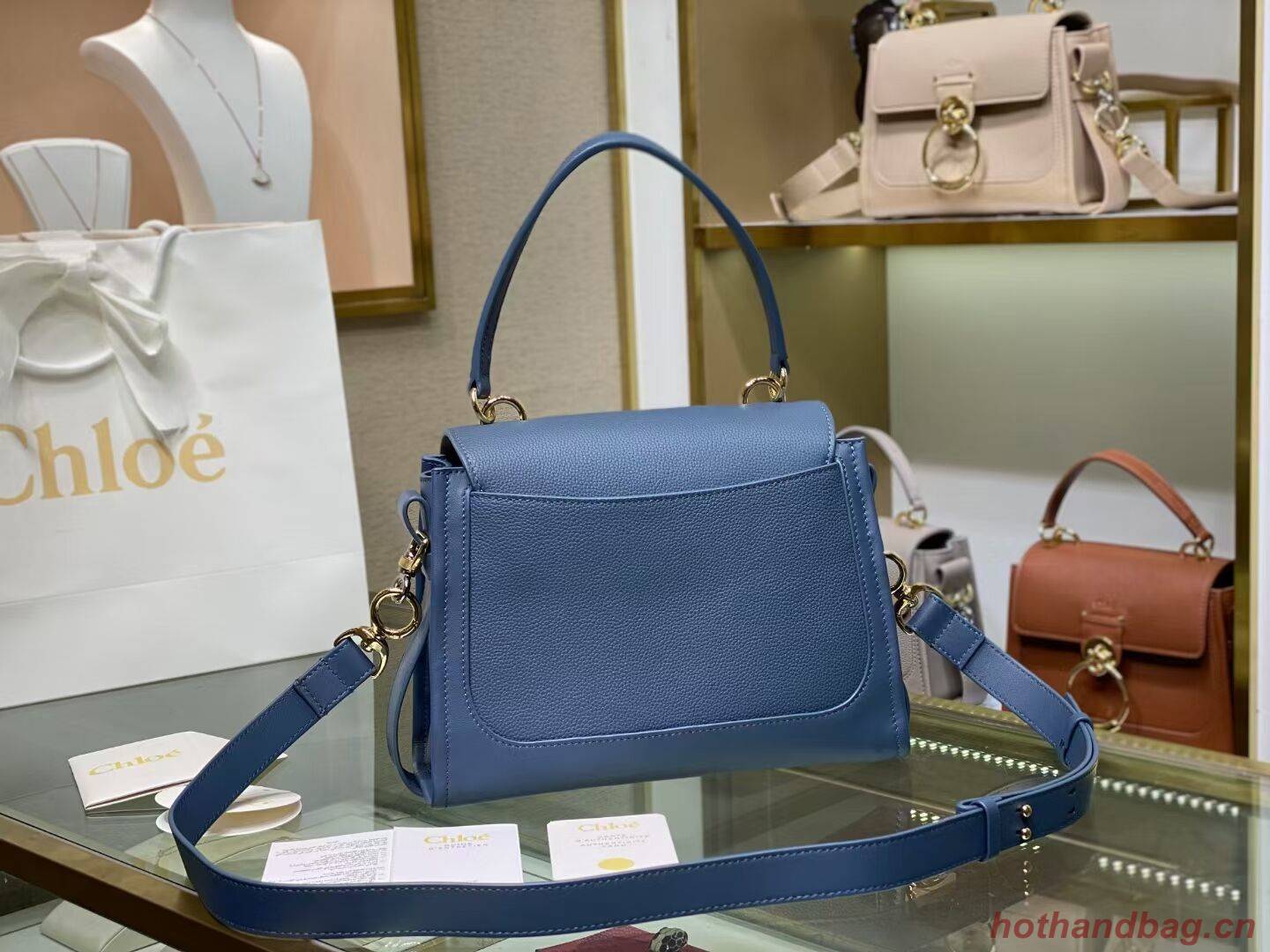 Chloe Original Calfskin Leather Bag C1142L blue Chloe Original Calfskin Leather Bag C1142L blue