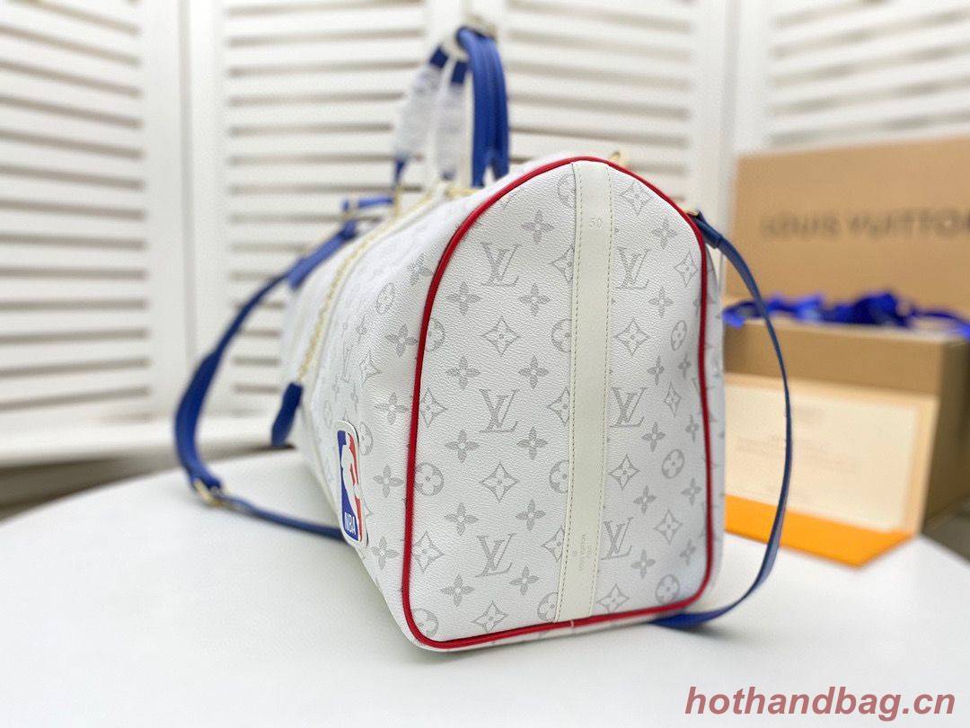 Louis Vuitton KEEPALL BANDOULIERE M41416 M41414 White Louis Vuitton KEEPALL BANDOULIERE M41416 M41414 White