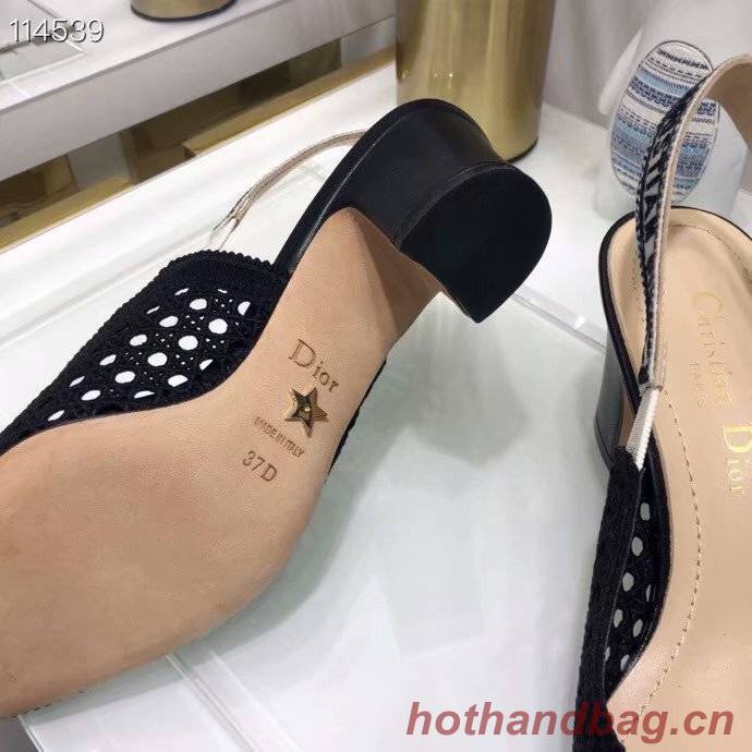 DIOR & MOI SLINGBACK PUMP black Mesh Cannage Embroidery KCP890R DIOR & MOI SLINGBACK PUMP black Mesh Cannage Embroidery KCP890R