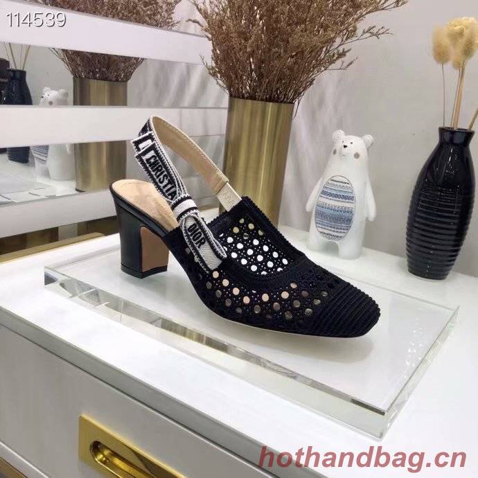 DIOR & MOI SLINGBACK PUMP black Mesh Cannage Embroidery KCP890R DIOR & MOI SLINGBACK PUMP black Mesh Cannage Embroidery KCP890R