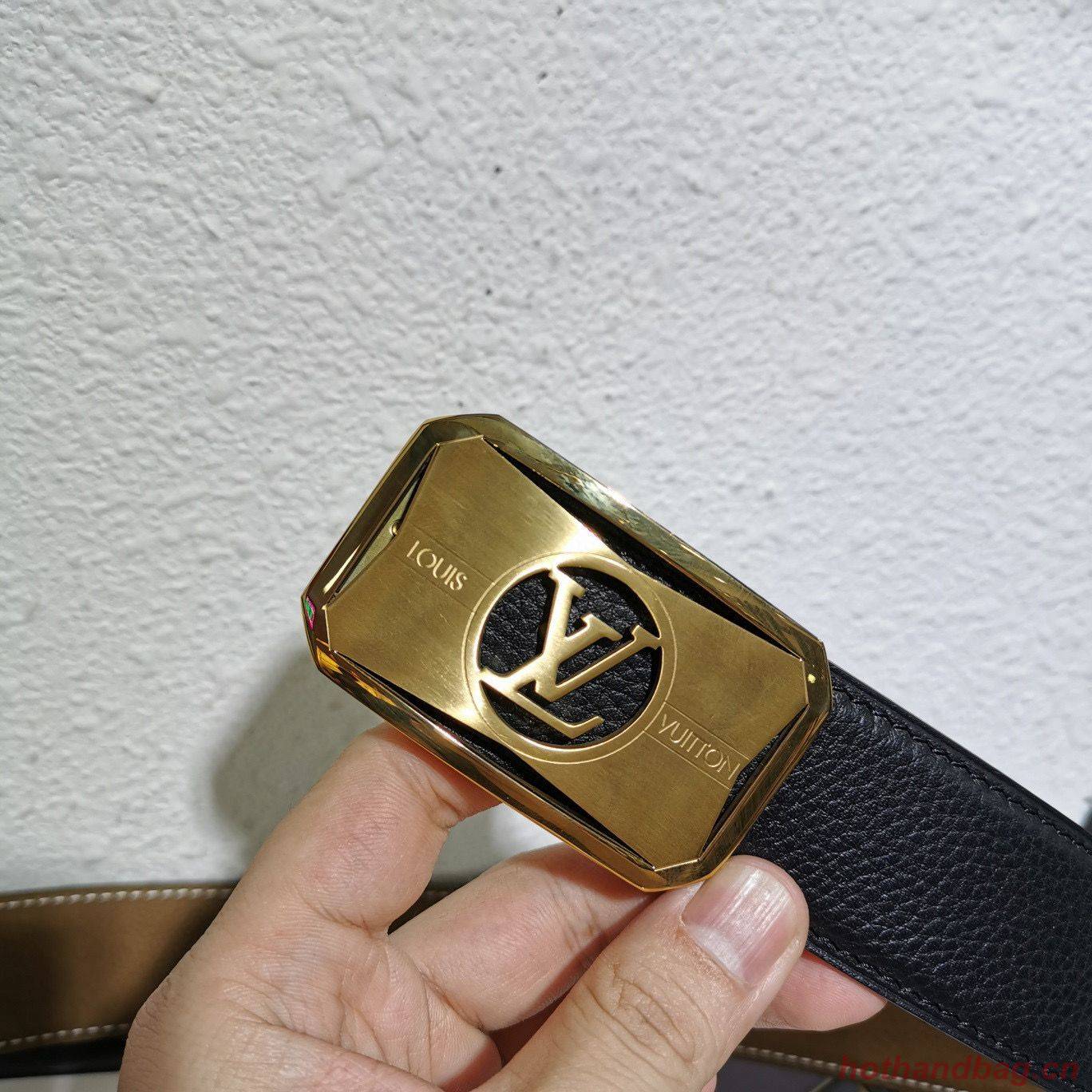 Louis Vuitton Leather Belt 38MM M0199 Black Louis Vuitton Leather Belt 38MM M0199 Black