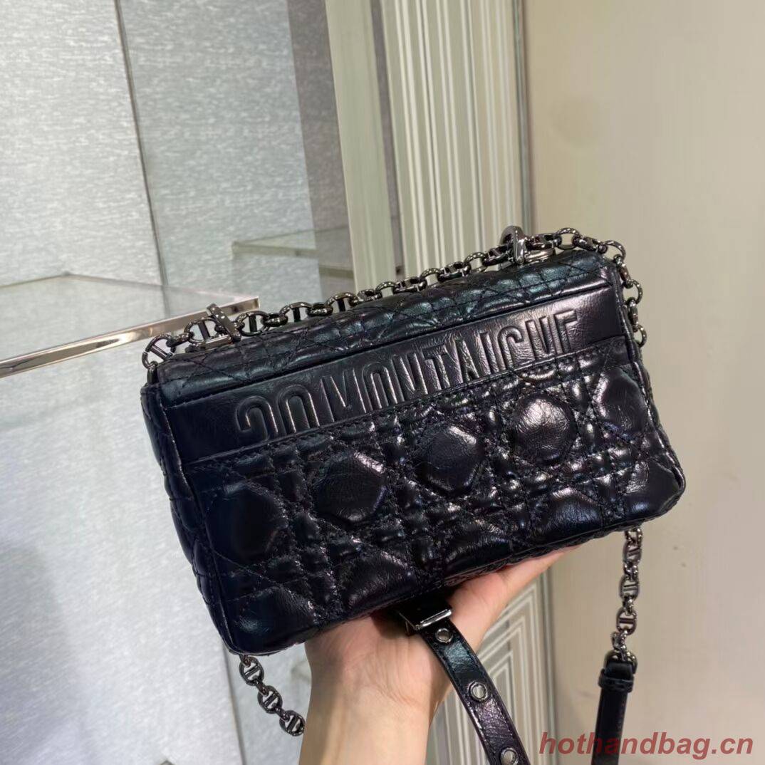 SMALL DIOR CARO BAG Gradient Cannage Imported wax skin M9241 black SMALL DIOR CARO BAG Gradient Cannage Imported wax skin M9241 black