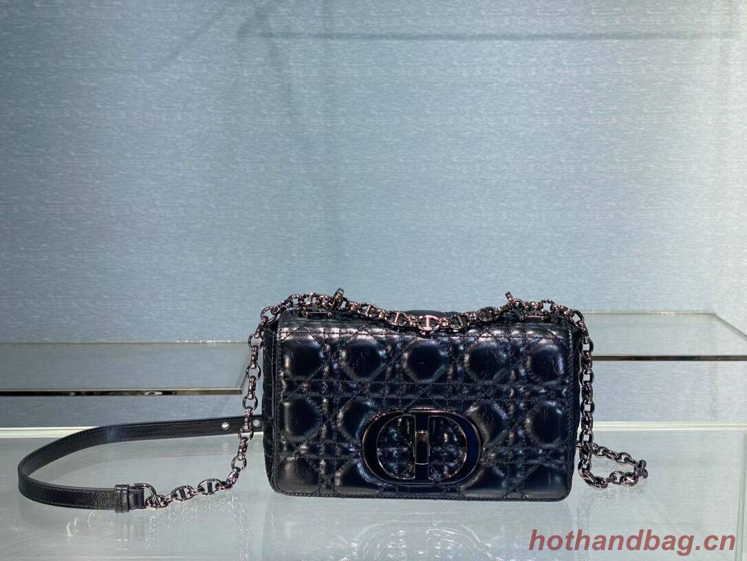 SMALL DIOR CARO BAG Gradient Cannage Imported wax skin M9241 black SMALL DIOR CARO BAG Gradient Cannage Imported wax skin M9241 black