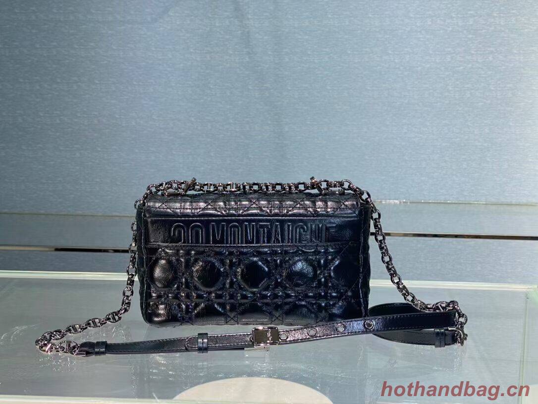 SMALL DIOR CARO BAG Gradient Cannage Imported wax skin M9241 black SMALL DIOR CARO BAG Gradient Cannage Imported wax skin M9241 black