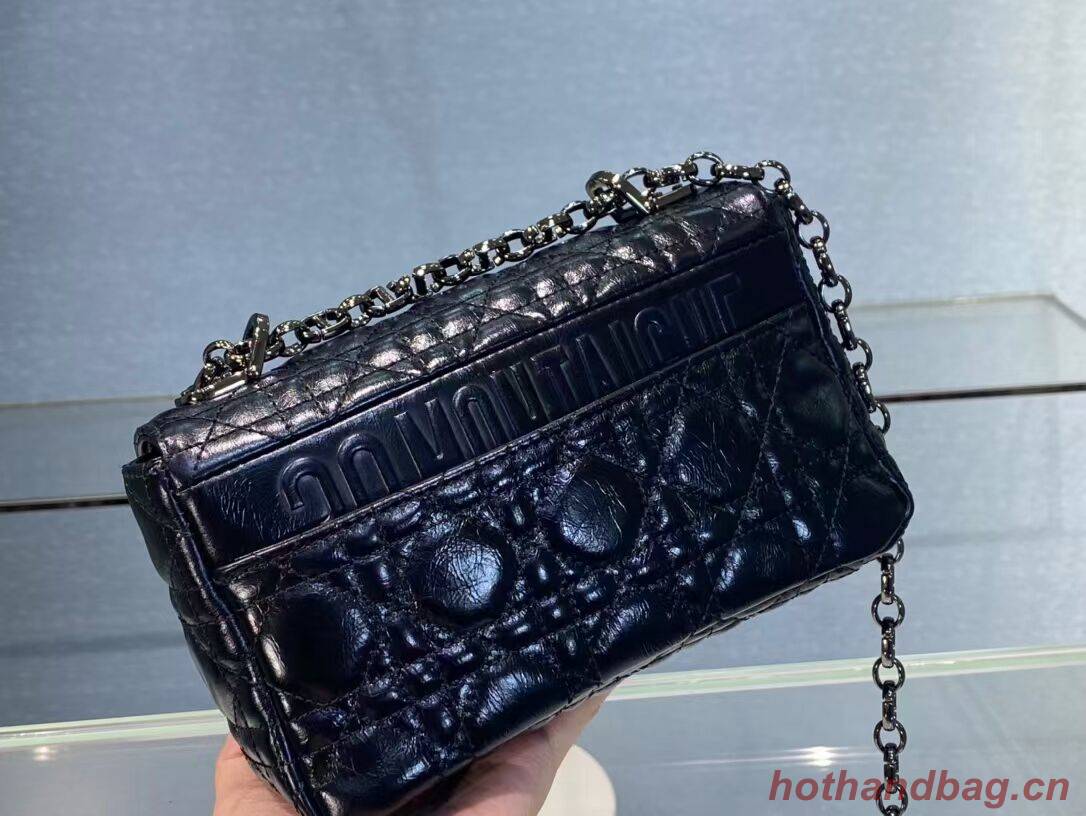 SMALL DIOR CARO BAG Gradient Cannage Imported wax skin M9241 black SMALL DIOR CARO BAG Gradient Cannage Imported wax skin M9241 black