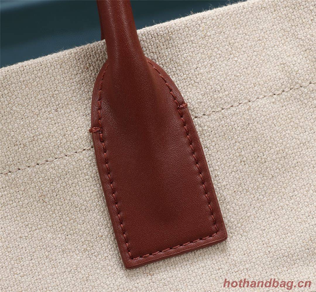 Yves Saint Laurent Rive Gauche Tote Shopping Bag 59929 Beige