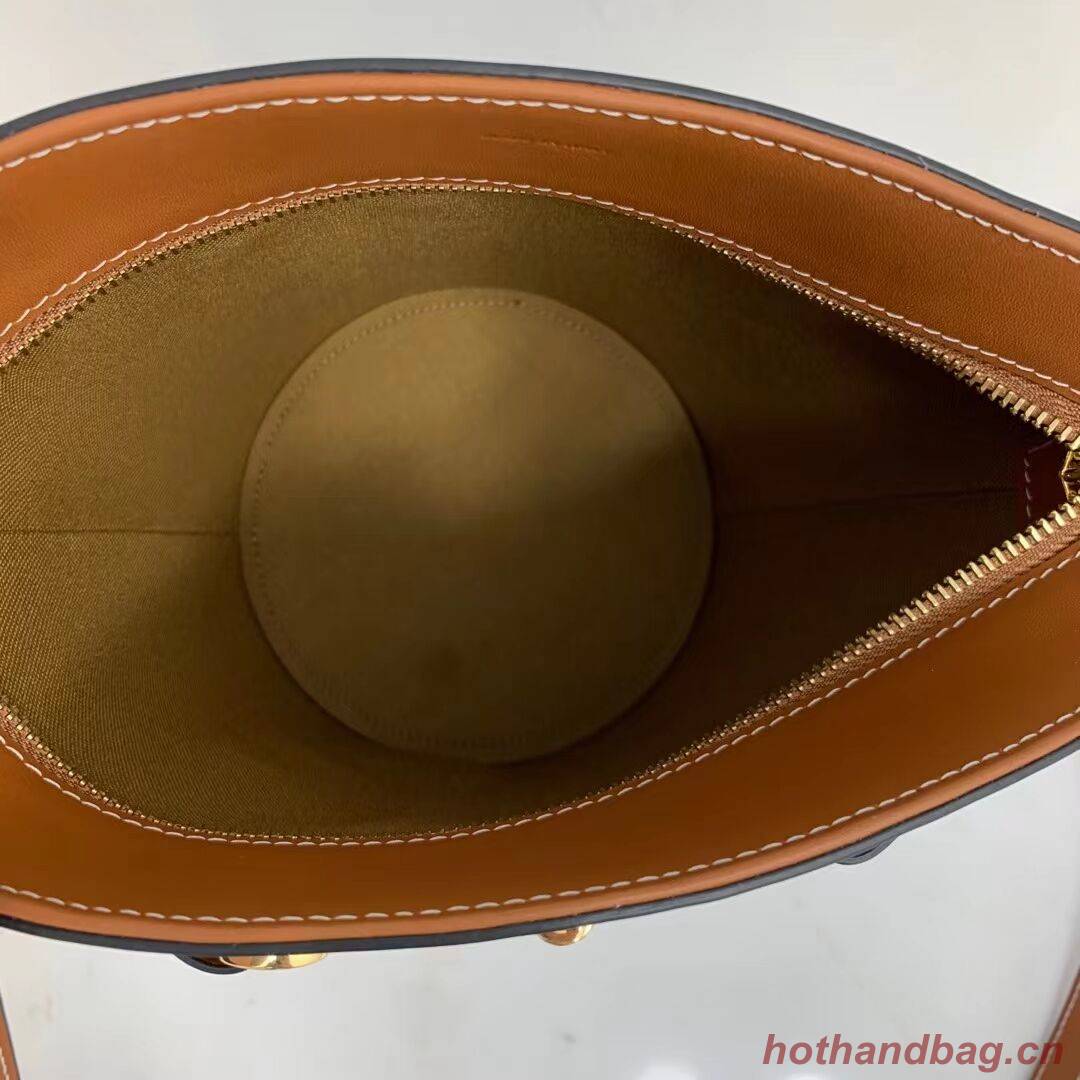 Celine BUCKET BAG IN SHINY CALFSKIN CR92072 Coffee Celine BUCKET BAG IN SHINY CALFSKIN CR92072 Coffee