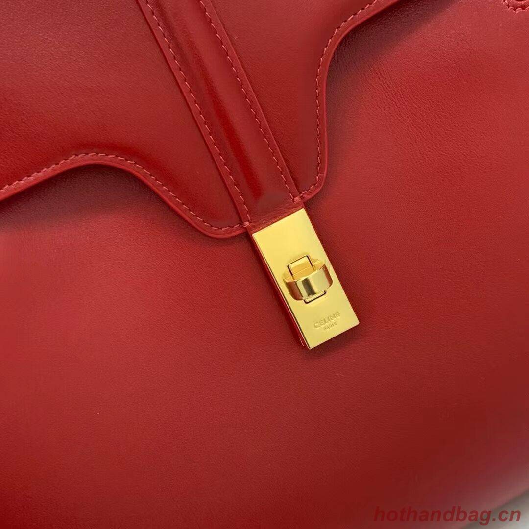 Celine MEDIUM SOFT 16 BAG IN SMOOTH CALFSKIN CR94043 red Celine MEDIUM SOFT 16 BAG IN SMOOTH CALFSKIN CR94043 red