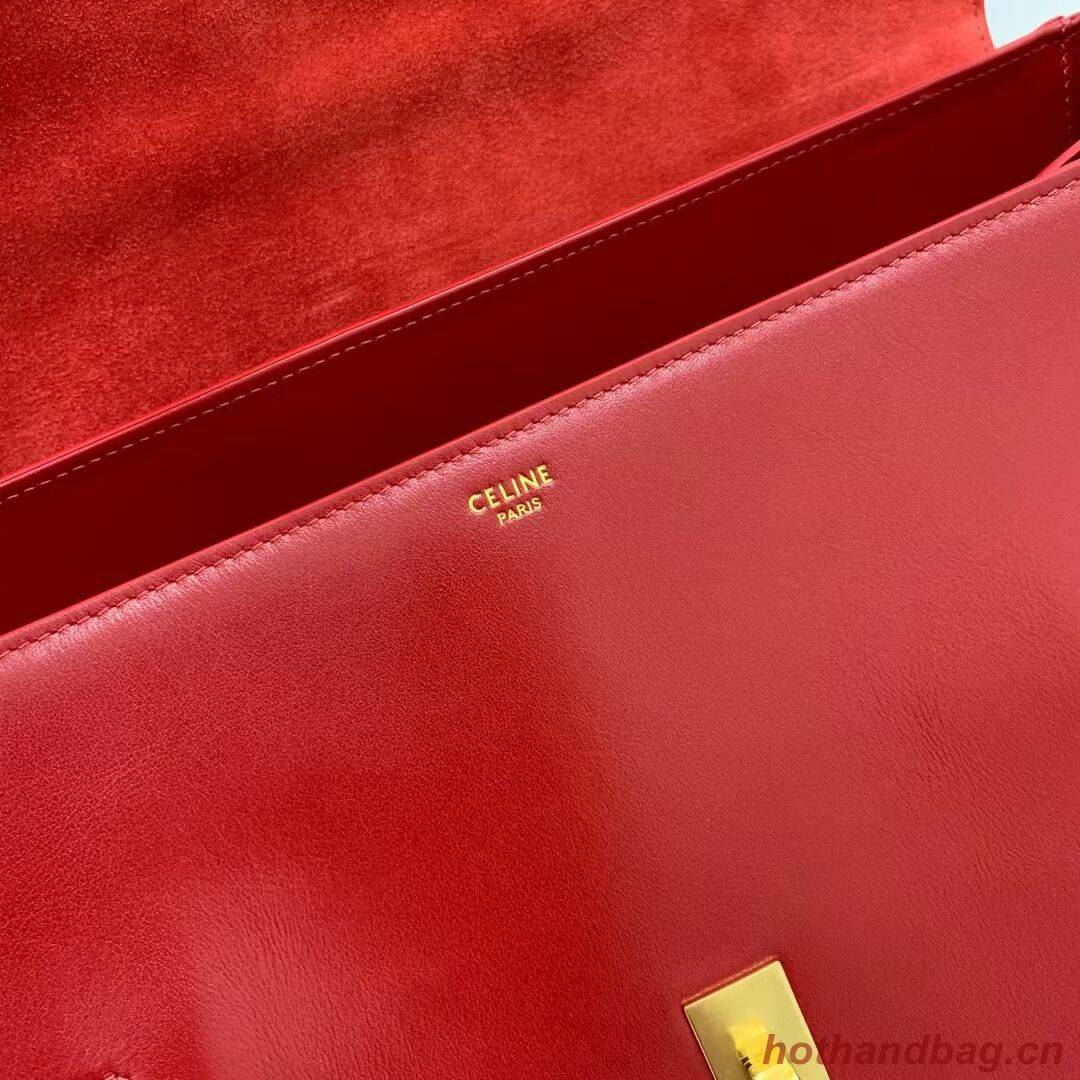 Celine MEDIUM SOFT 16 BAG IN SMOOTH CALFSKIN CR94043 red Celine MEDIUM SOFT 16 BAG IN SMOOTH CALFSKIN CR94043 red