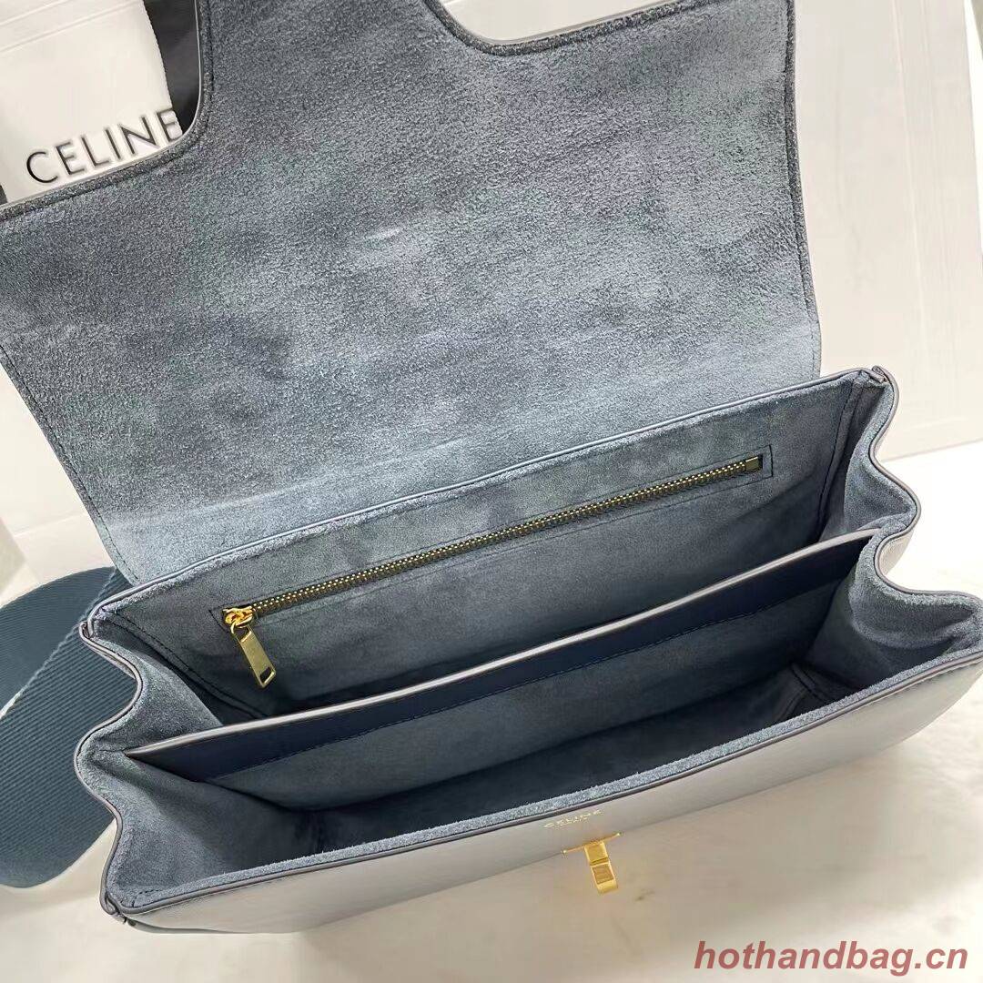 Celine TEEN SOFT 16 IN SMOOTH CALFSKIN 196853 NAVY BLUE