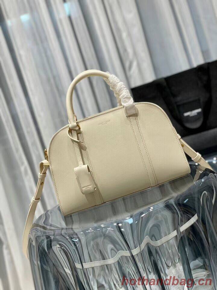 YSL CASSANDRA MEDIUM TOP HANDLE BAG IN GRAIN DE POUDRE EMBOSSED LEATHER Y305454 cream YSL CASSANDRA MEDIUM TOP HANDLE BAG IN GRAIN DE POUDRE EMBOSSED LEATHER Y305454 cream