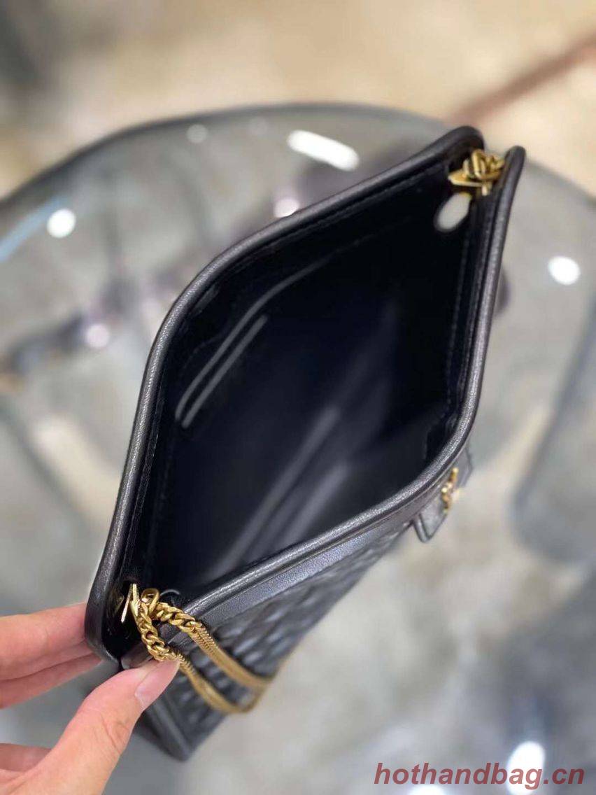 Yves Saint Laurent VICTOIRE BABY CLUTCH IN LEATHER Y357361 black Yves Saint Laurent VICTOIRE BABY CLUTCH IN LEATHER Y357361 black