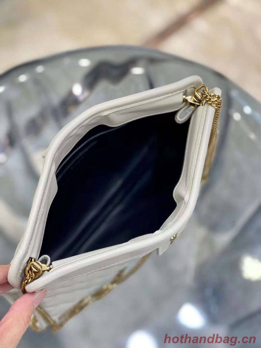 Yves Saint Laurent VICTOIRE BABY CLUTCH IN LEATHER Y357361 cream Yves Saint Laurent VICTOIRE BABY CLUTCH IN LEATHER Y357361 cream