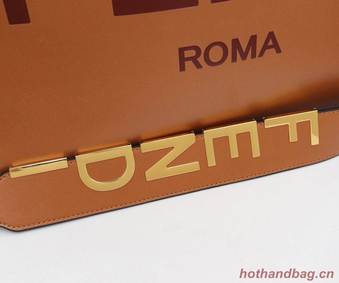 FENDI Shopper leather bag F6398 Brown FENDI Shopper leather bag F6398 Brown