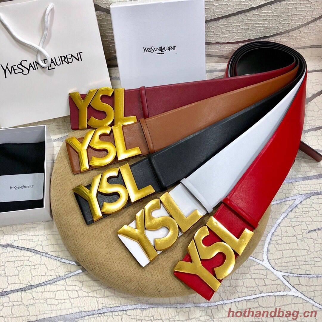 Yves Saint Laurent Leather Belt YSL5869 Yves Saint Laurent Leather Belt YSL5869