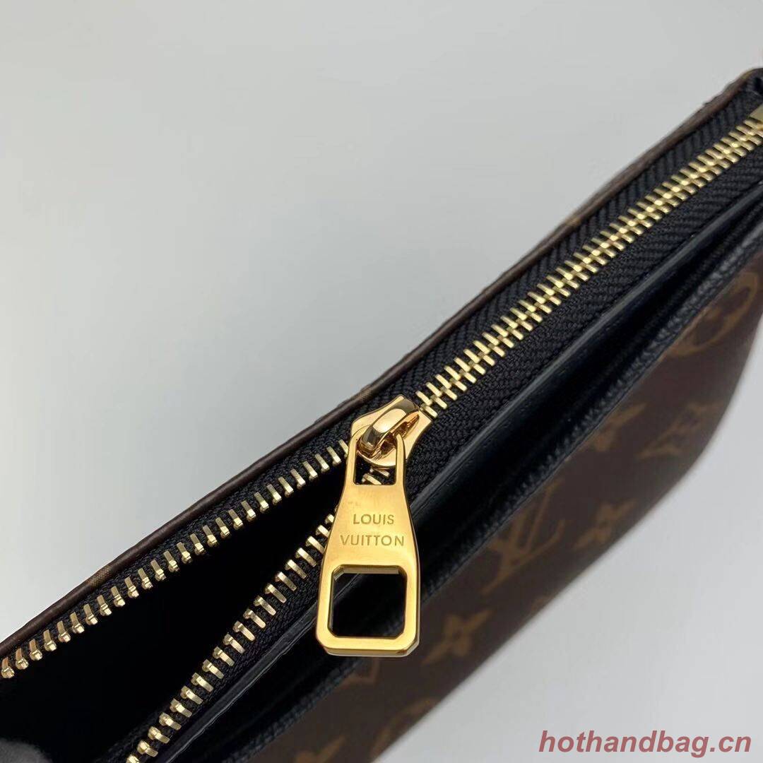 Louis Vuitton Monogram Canvas PALLAS Clutch Original Leather M41638 Black Louis Vuitton Monogram Canvas PALLAS Clutch Original Leather M41638 Black
