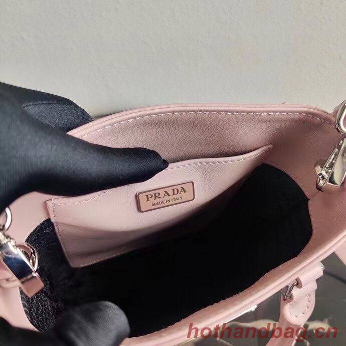 Prada Small brushed leather tote 1AD331 pink Prada Small brushed leather tote 1AD331 pink