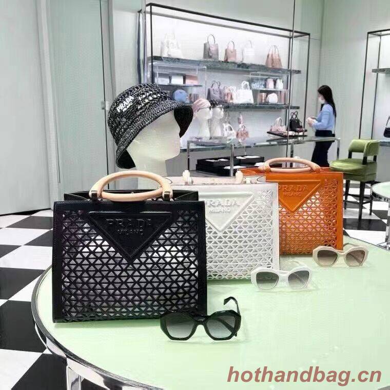 Prada leather tote bag 1AG405 black Prada leather tote bag 1AG405 black