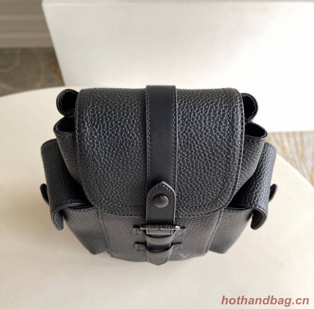 Louis Vuitton Christopher XS Backpack Taurillon Leather M58495 Black Louis Vuitton Christopher XS Backpack Taurillon Leather M58495 Black