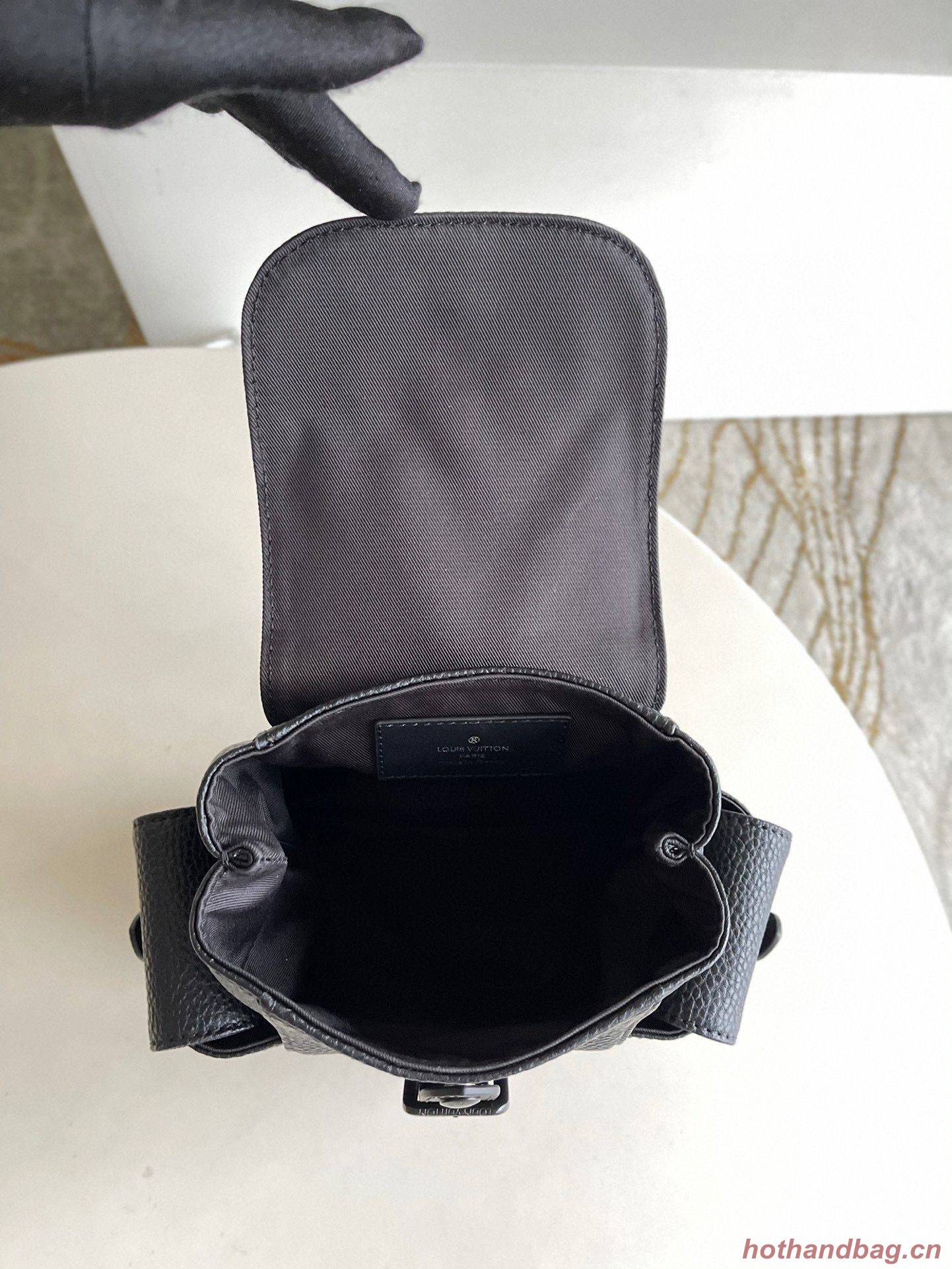 Louis Vuitton Christopher XS Backpack Taurillon Leather M58495 Black Louis Vuitton Christopher XS Backpack Taurillon Leather M58495 Black