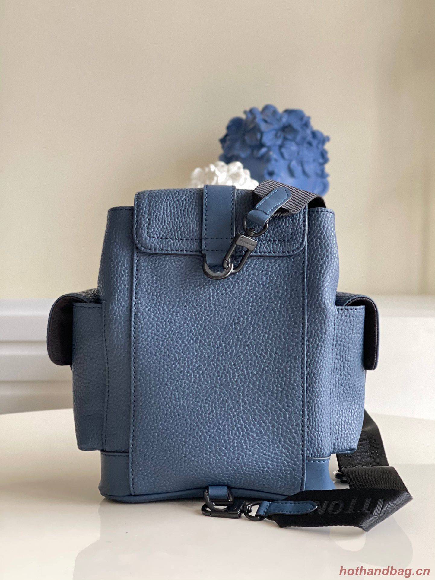 Louis Vuitton Christopher XS Backpack Taurillon Leather M58495 Navy Louis Vuitton Christopher XS Backpack Taurillon Leather M58495 Navy