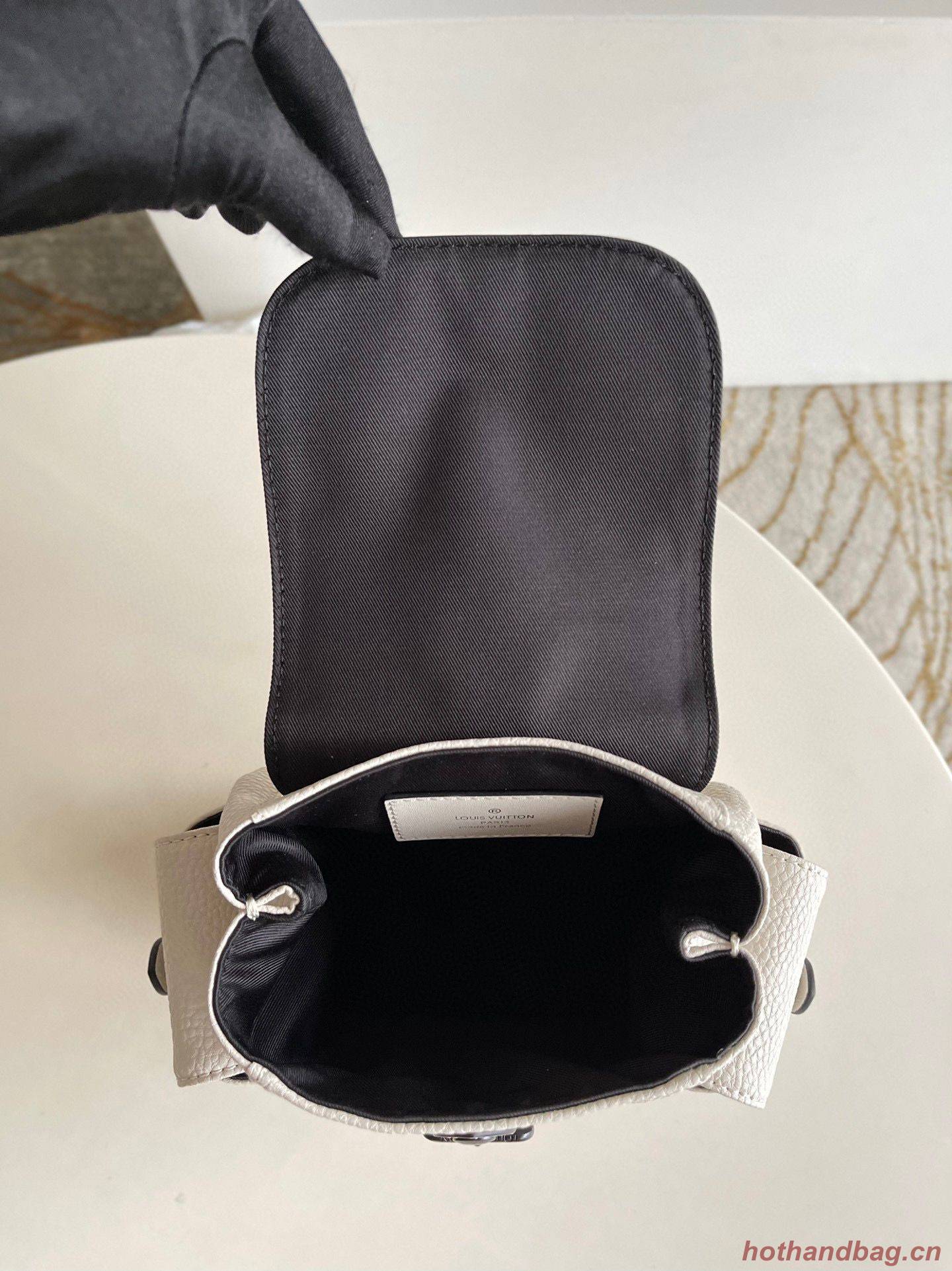 Louis Vuitton Christopher XS Backpack Taurillon Leather M58495 White Louis Vuitton Christopher XS Backpack Taurillon Leather M58495 White