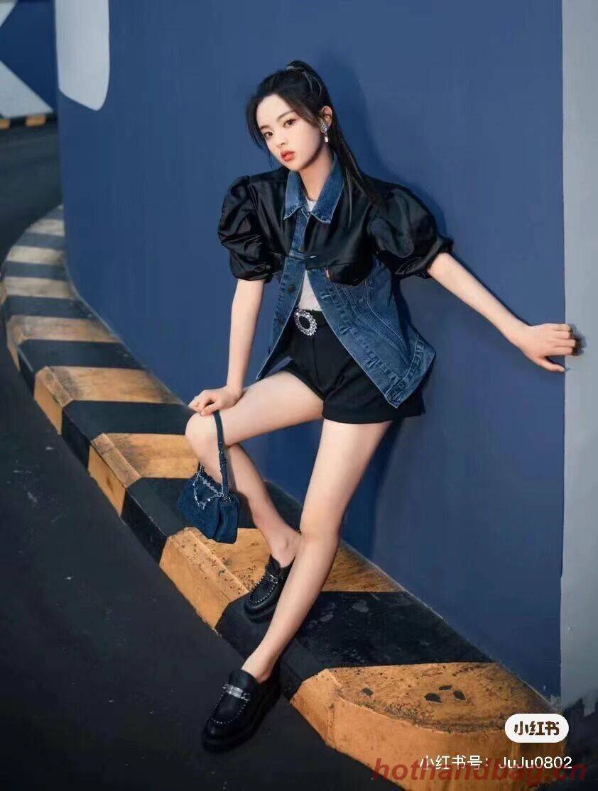 miu miu Denim Shoulder Bag 5ND223 blue miu miu Denim Shoulder Bag 5ND223 blue