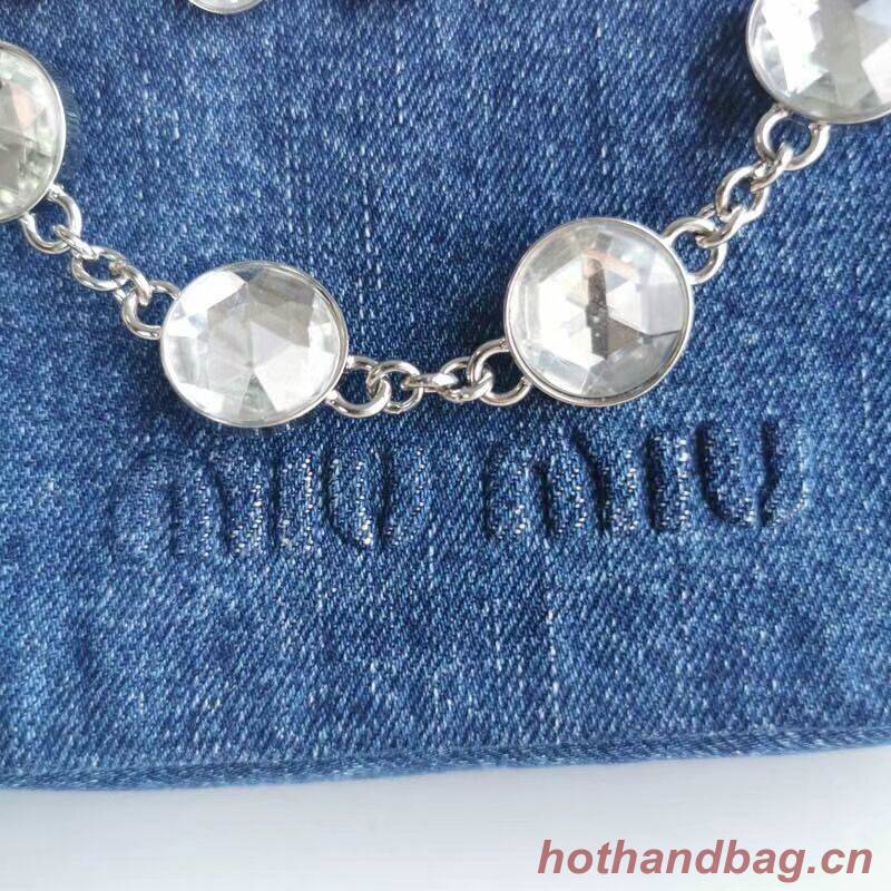 miu miu Denim Shoulder Bag 5ND223 blue miu miu Denim Shoulder Bag 5ND223 blue