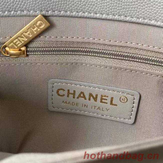 Chanel Flap Shoulder Bag Original leather AS2711 grey