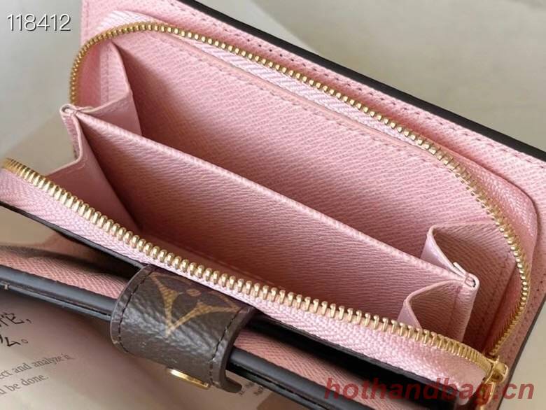 Louis Vuitton Monogram coated canvas JULIETTE WALLET N60381 pink