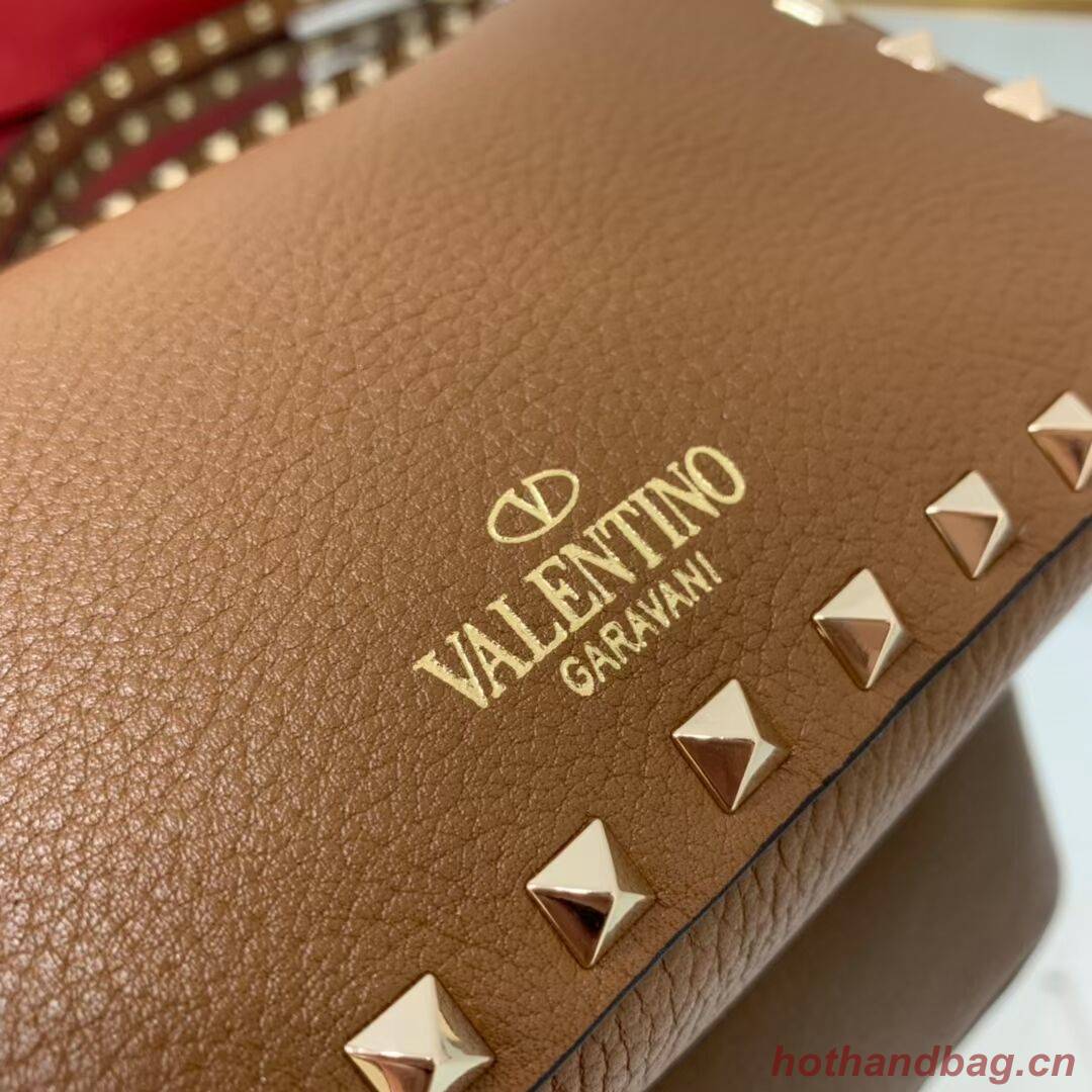 VALENTINO Origianl leather shoulder bag V4700 brown VALENTINO Origianl leather shoulder bag V4700 brown