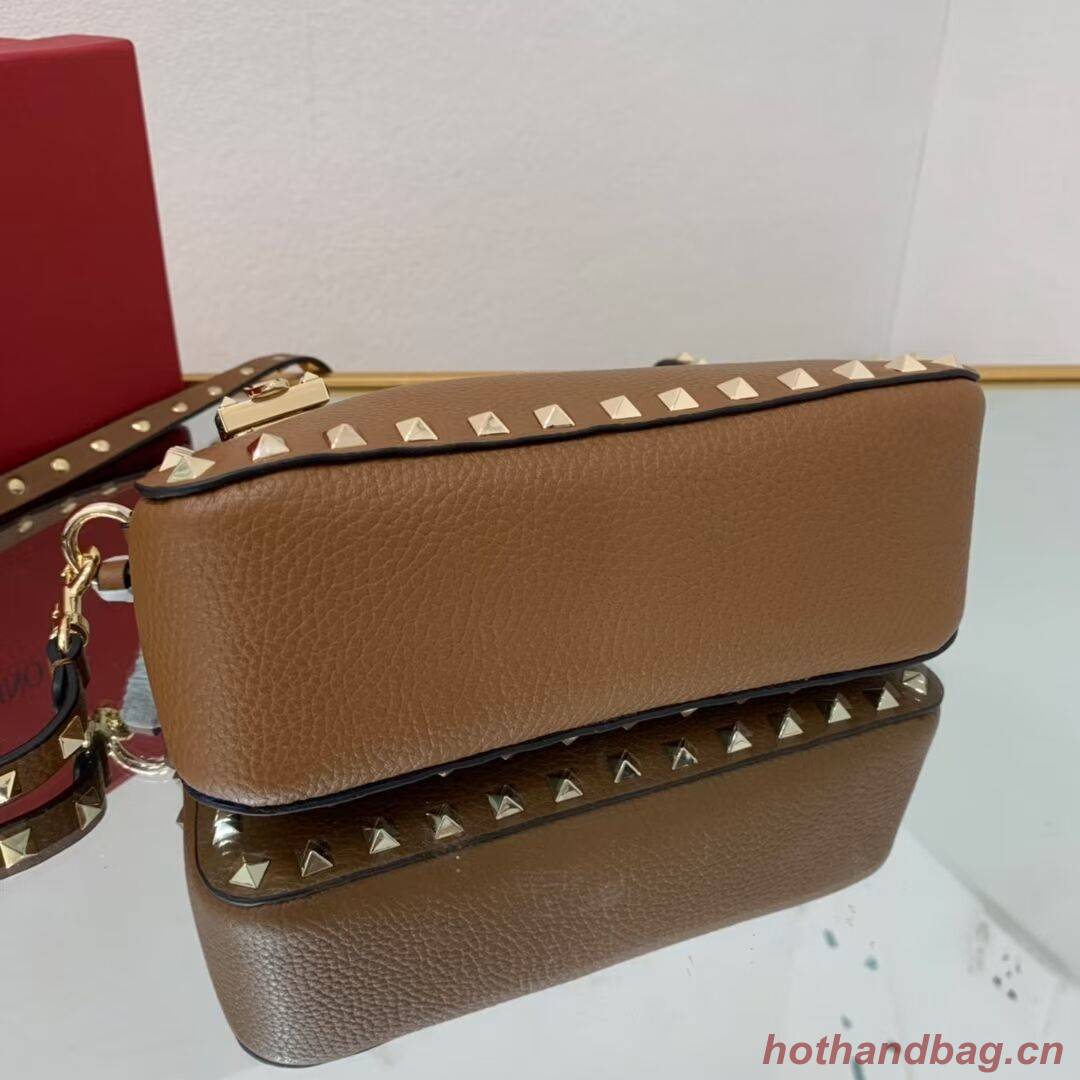 VALENTINO Origianl leather shoulder bag V4700 brown VALENTINO Origianl leather shoulder bag V4700 brown