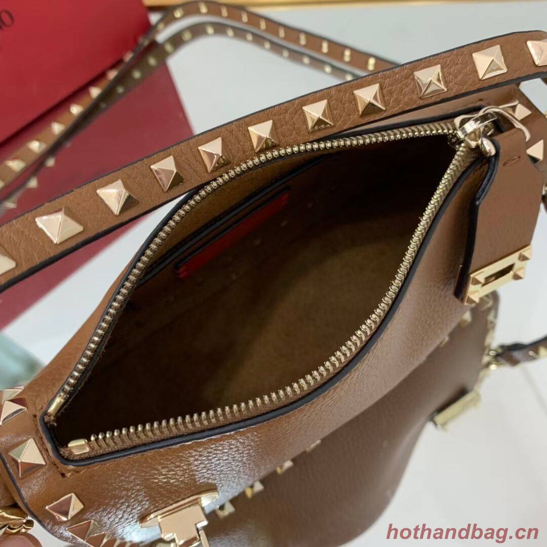 VALENTINO Origianl leather shoulder bag V4700 brown VALENTINO Origianl leather shoulder bag V4700 brown