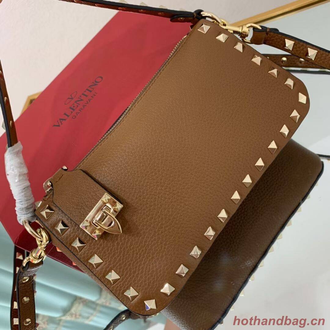 VALENTINO Origianl leather shoulder bag V4700 brown VALENTINO Origianl leather shoulder bag V4700 brown