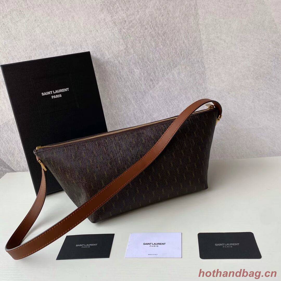 Yves Saint Laurent Canvas Shoulder Bag Y687490 brown Yves Saint Laurent Canvas Shoulder Bag Y687490 brown
