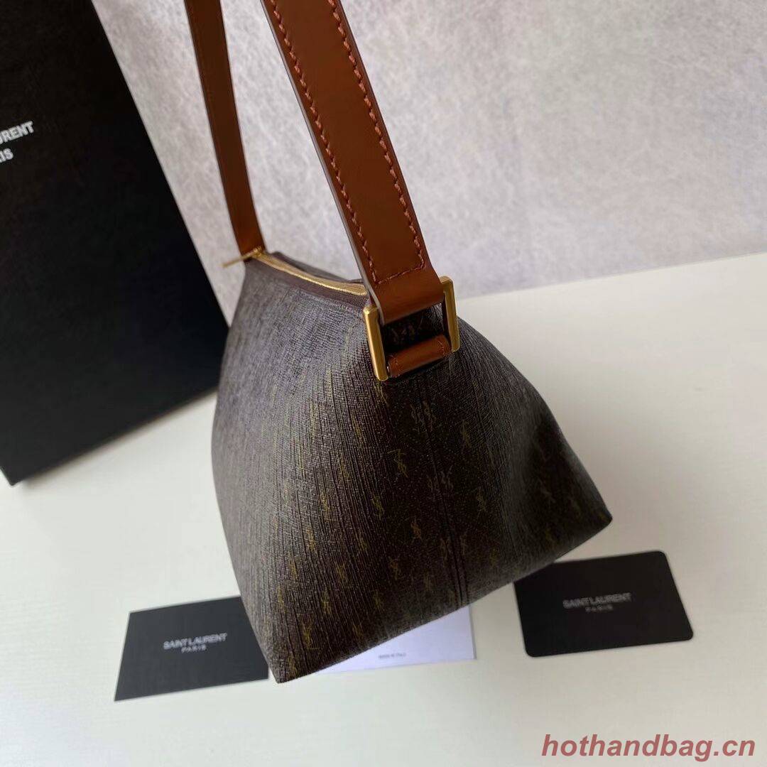 Yves Saint Laurent Canvas Shoulder Bag Y687490 brown Yves Saint Laurent Canvas Shoulder Bag Y687490 brown