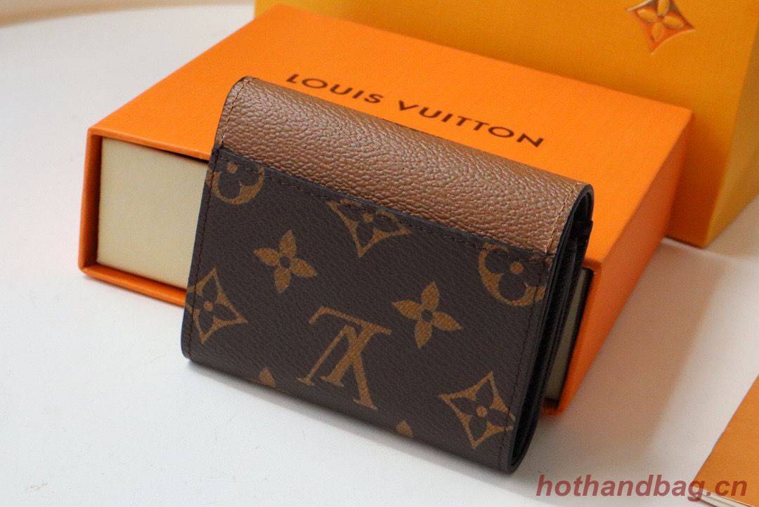 Louis Vuitton Monogram Canvas Zoe WALLET M80725 Brown Louis Vuitton Monogram Canvas Zoe WALLET M80725 Brown