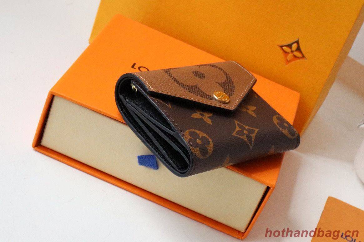 Louis Vuitton Monogram Canvas Zoe WALLET M80725 Brown Louis Vuitton Monogram Canvas Zoe WALLET M80725 Brown