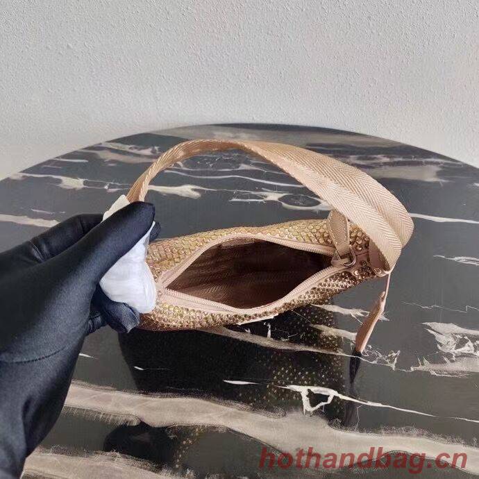 Prada Satin mini-bag with artificial crystals 1BE515 Biscuits Prada Satin mini-bag with artificial crystals 1BE515 Biscuits