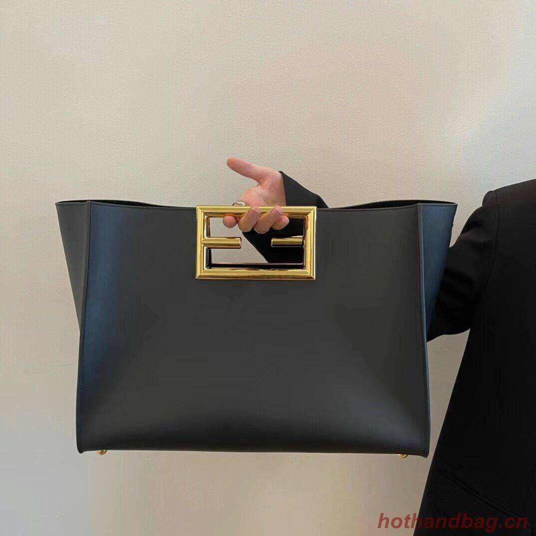 FENDI WAY MEDIUM black leather bag 8BH391AAI FENDI WAY MEDIUM black leather bag 8BH391AAI