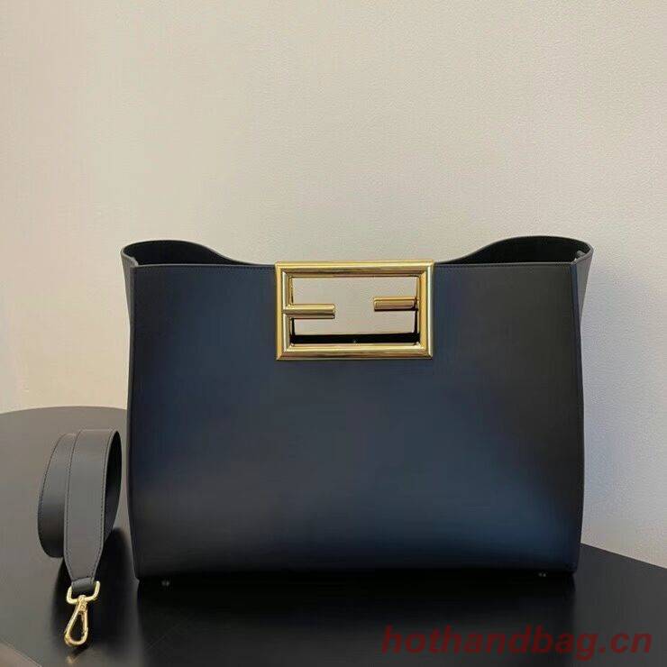 FENDI WAY MEDIUM black leather bag 8BH391AAI FENDI WAY MEDIUM black leather bag 8BH391AAI