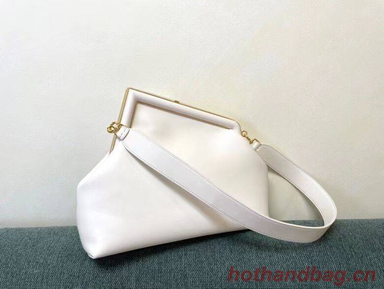 FENDI FIRST MEDIUM leather bag 8BP127AB white FENDI FIRST MEDIUM leather bag 8BP127AB white