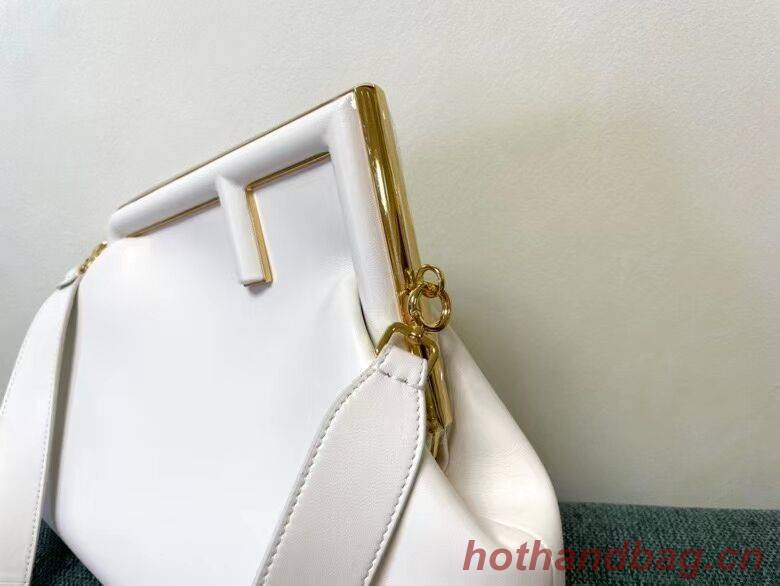 FENDI FIRST MEDIUM leather bag 8BP127AB white FENDI FIRST MEDIUM leather bag 8BP127AB white